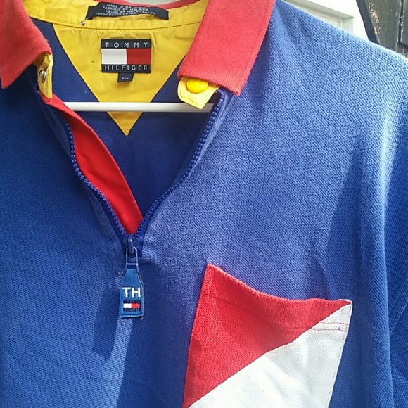 VINTAGE Tommy Hilfiger Color-Block Polo - Picture 2 of 6